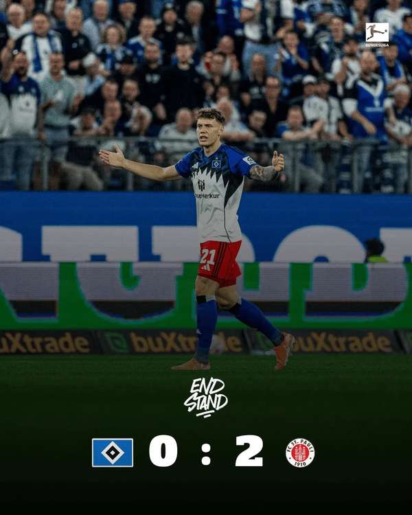 圣保利客场2-0力克汉堡，后者遭遇开局两连平未尝胜绩